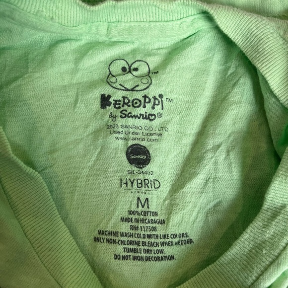 Men’s Keroppi Graphic T-Shirt in Light Green - Picture 5 of 5